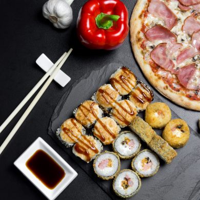 sushi pizza